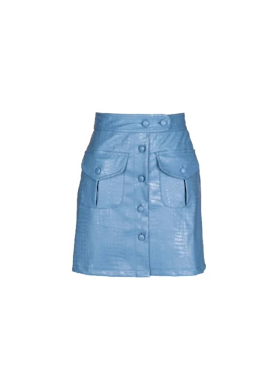 Daryl Skirt In Bleu Azur