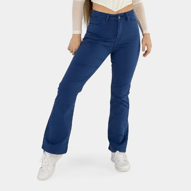 Impact Flare Fit Jeans - Cobalt