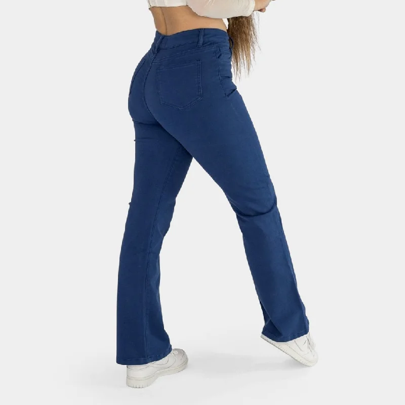 Impact Flare Fit Jeans - Cobalt