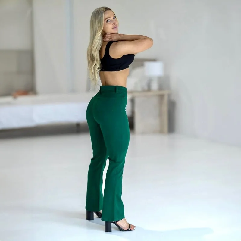 Impact Flare Fit Jeans - Emerald