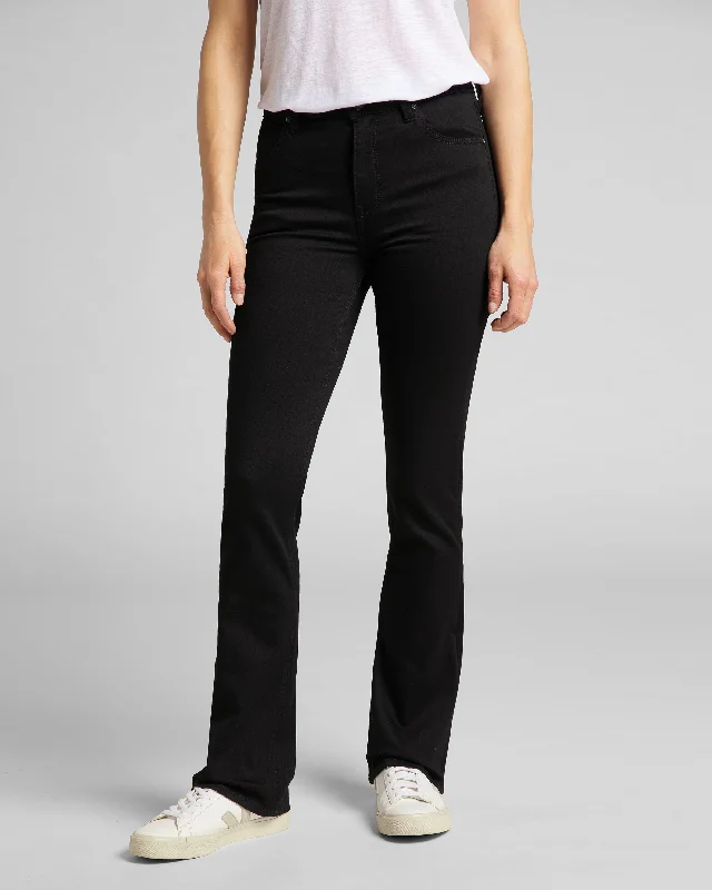 Lee Breese Bootcut Womens Jeans - Black Rinse