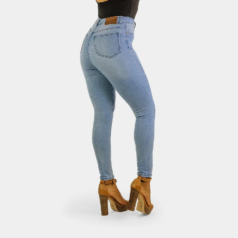 Impact High Waisted Skinny Jeans - Ice