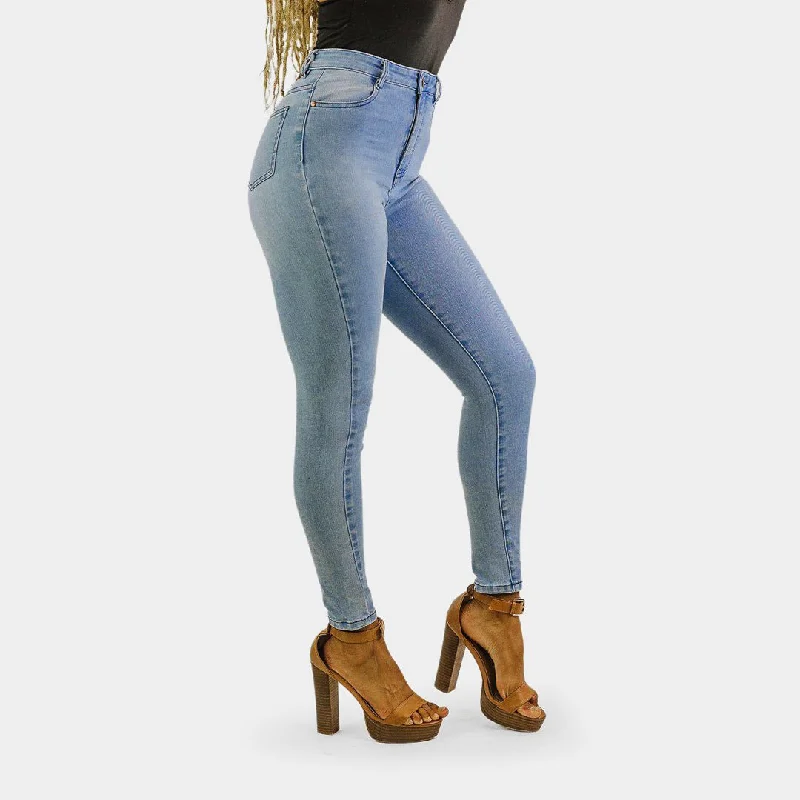 Impact High Waisted Skinny Jeans - Ice