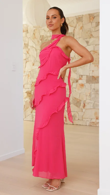 Joyce Midi Dress - Pink