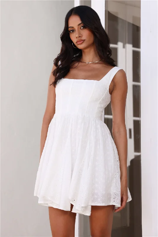 Sweet Beauty Mini Dress White