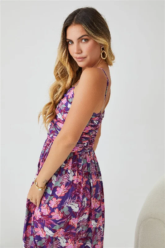 Ailene Dress - Purple Rainforest