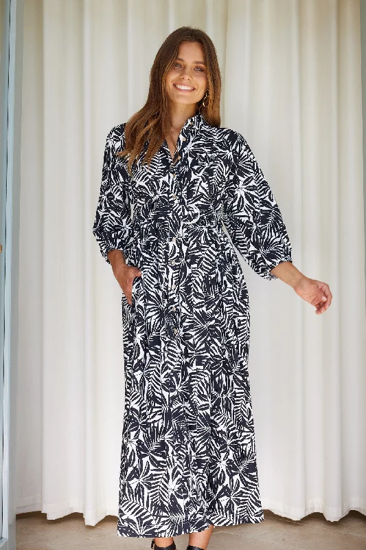 Charie Dress - Mono Print