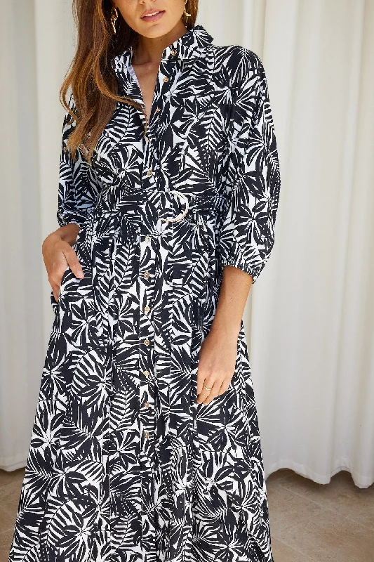 Charie Dress - Mono Print