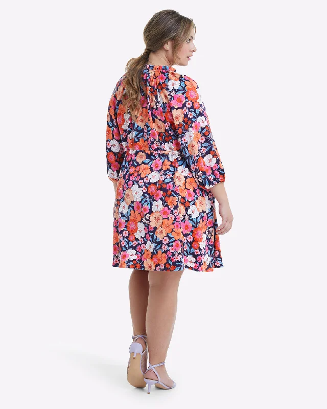 Kellie Babydoll Dress in Wildflower Bouquet