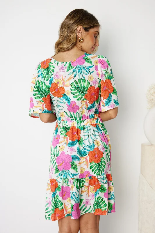 Linshay Dress - Multi Floral