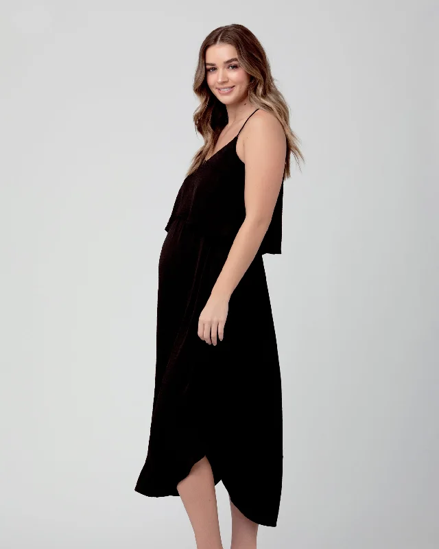 Nursing Slip Dress Black