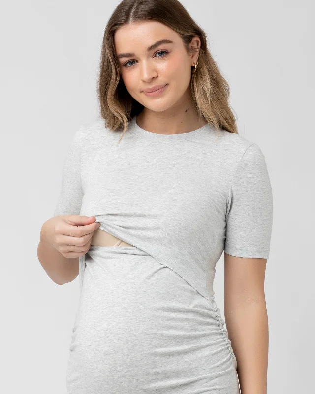 Organic Nursing Dress Silver Marle