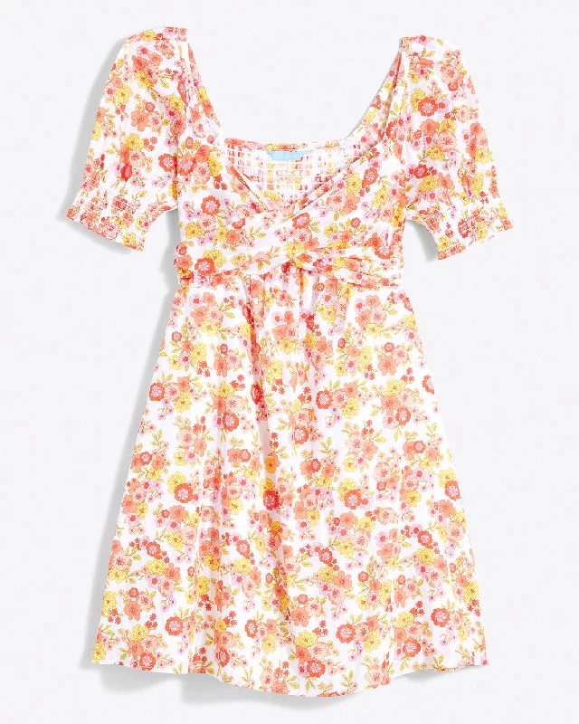 Tye Mini Dress in Field Blossom