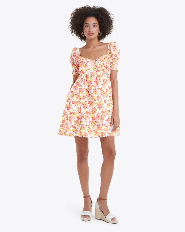 Tye Mini Dress in Field Blossom