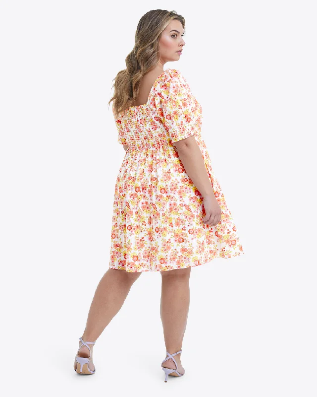 Tye Mini Dress in Field Blossom