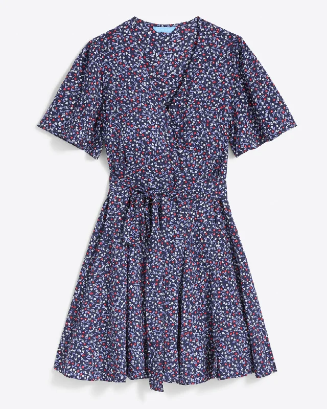 Wendy Wrap Dress in Wildflower Ditsy