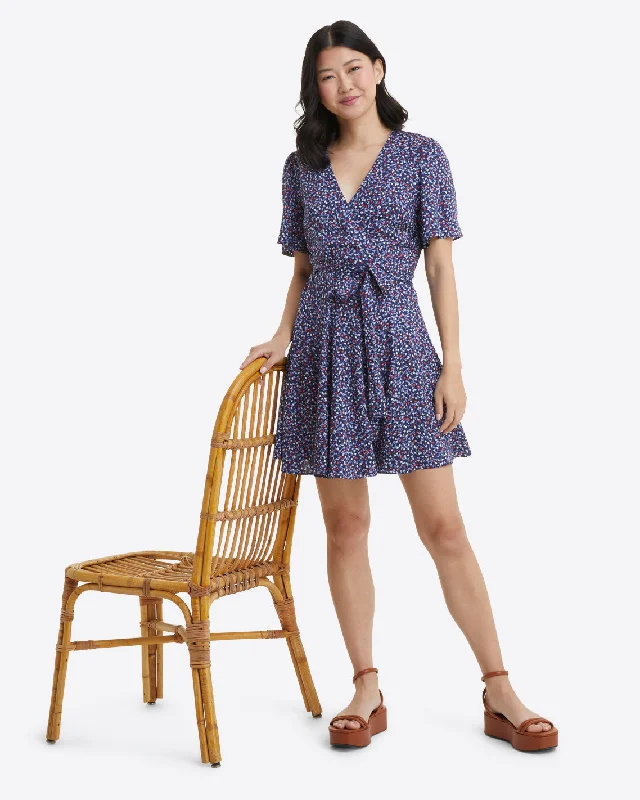 Wendy Wrap Dress in Wildflower Ditsy