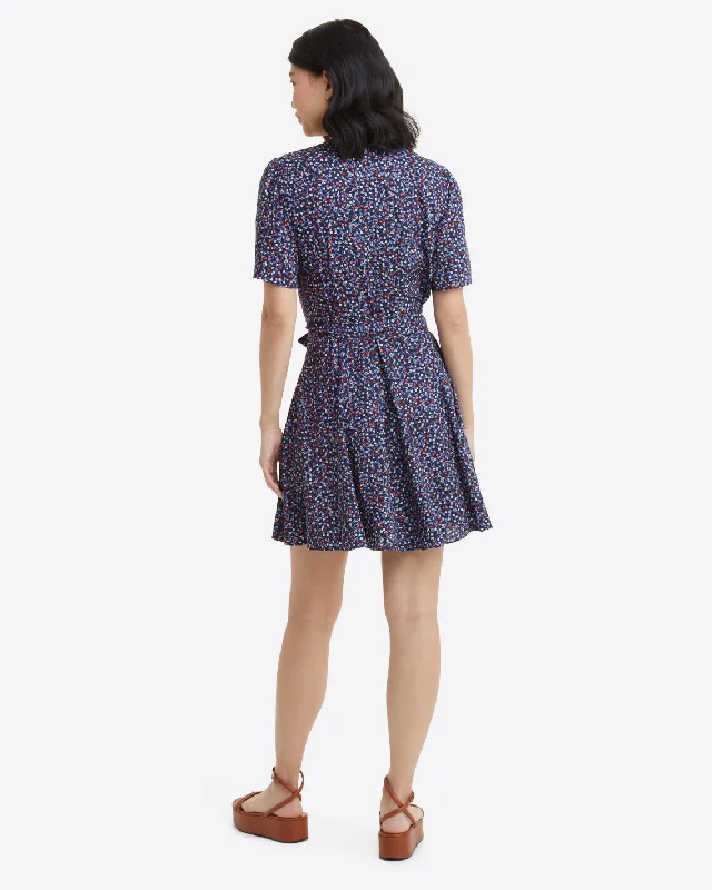 Wendy Wrap Dress in Wildflower Ditsy