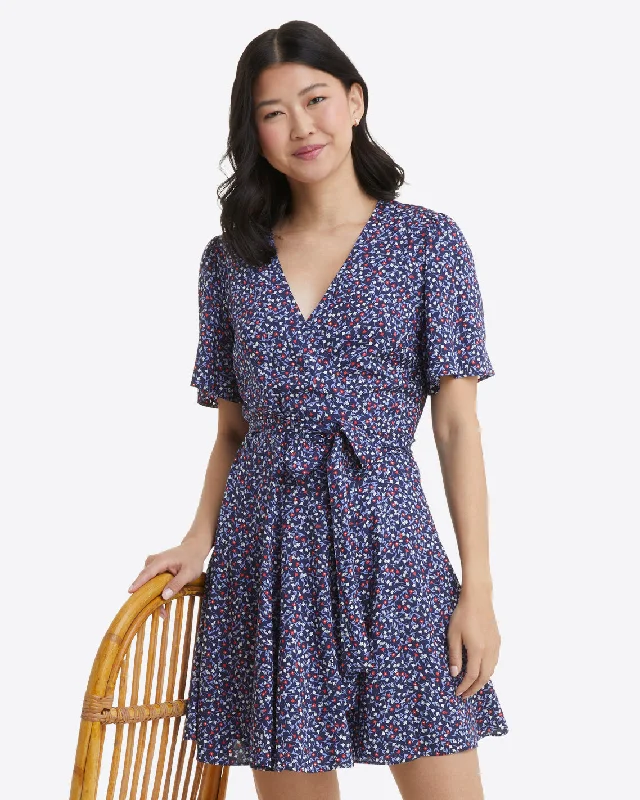 Wendy Wrap Dress in Wildflower Ditsy