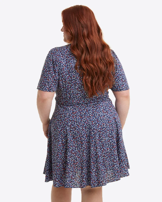 Wendy Wrap Dress in Wildflower Ditsy