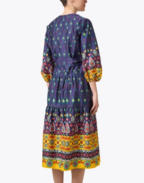 Claire Multi Print Cotton Dress