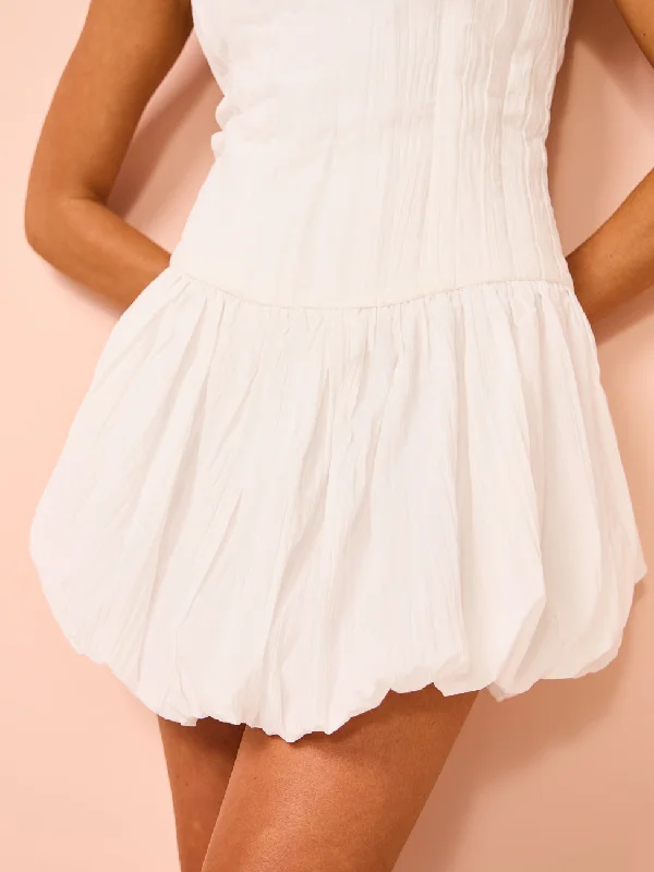 Acler Folkestone Mini Dress in Ivory