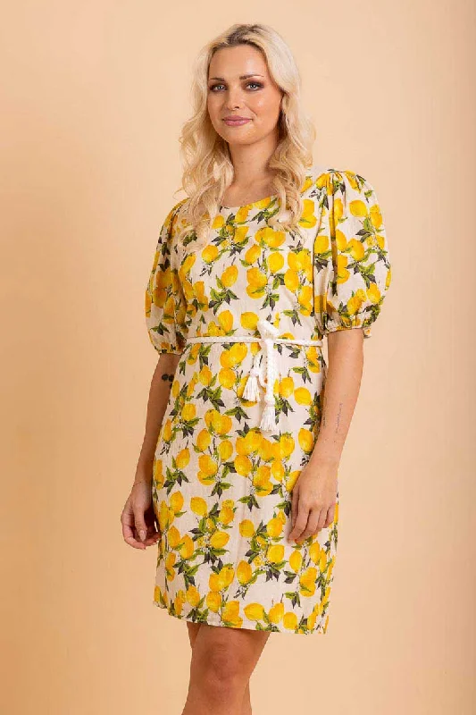 Amelie Mini Dress Lemon