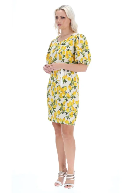 Amelie Mini Dress Lemon