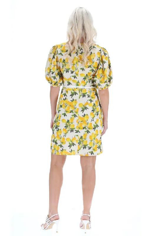 Amelie Mini Dress Lemon