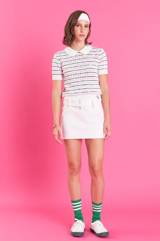 Belted Low Waist Skort