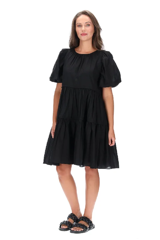 Brittany Cotton Dress Black