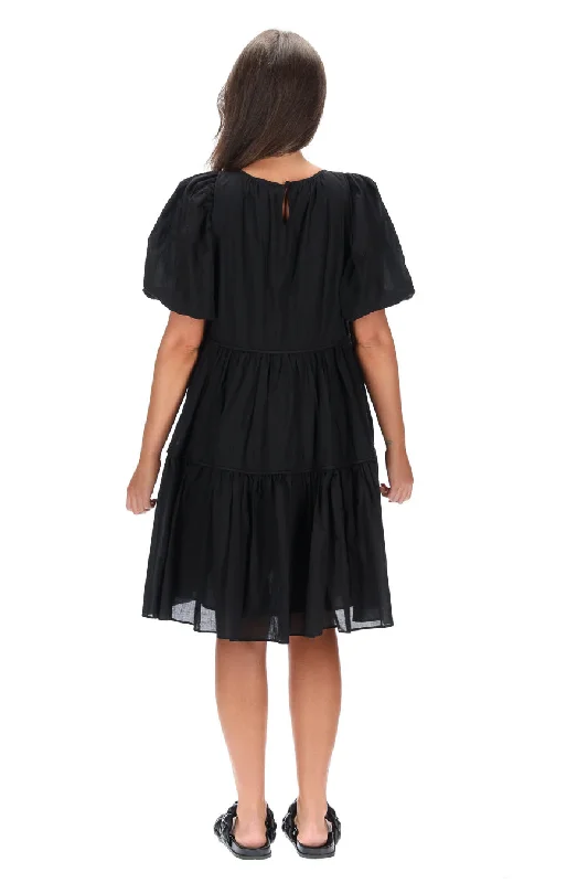 Brittany Cotton Dress Black