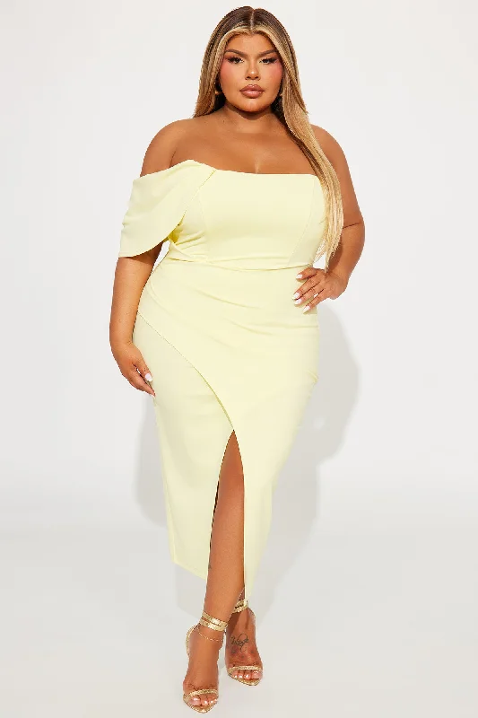 Camilla Midi Dress - Yellow