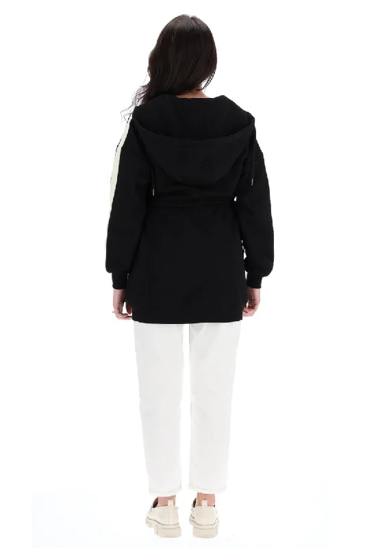 Camryn Hooded Sweater Black