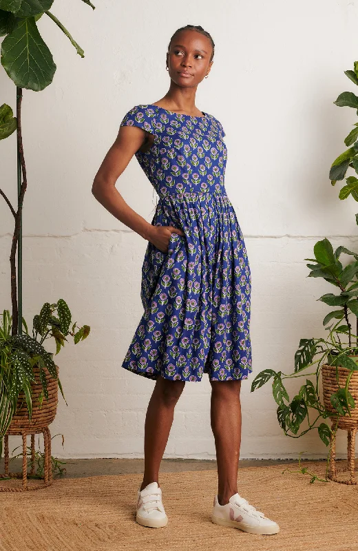 Claudia Aster Block Print Dress