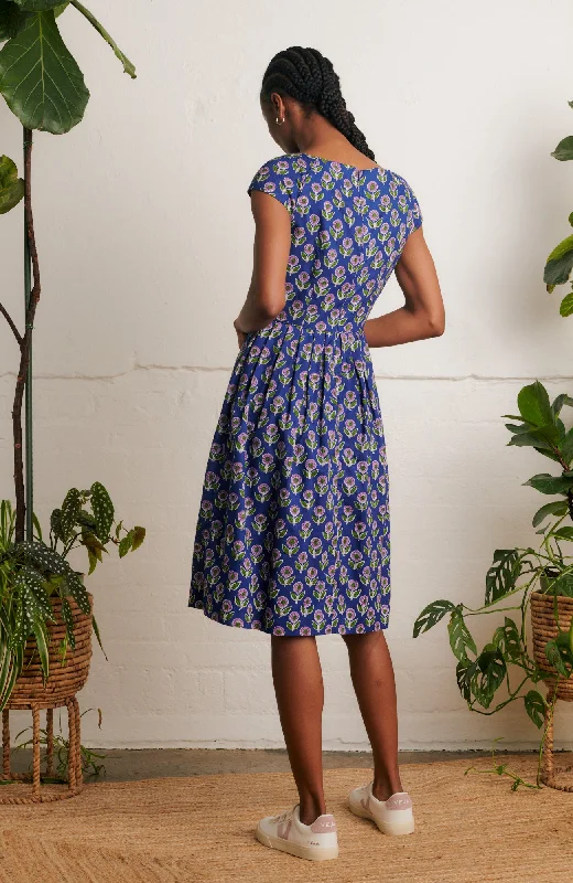 Claudia Aster Block Print Dress