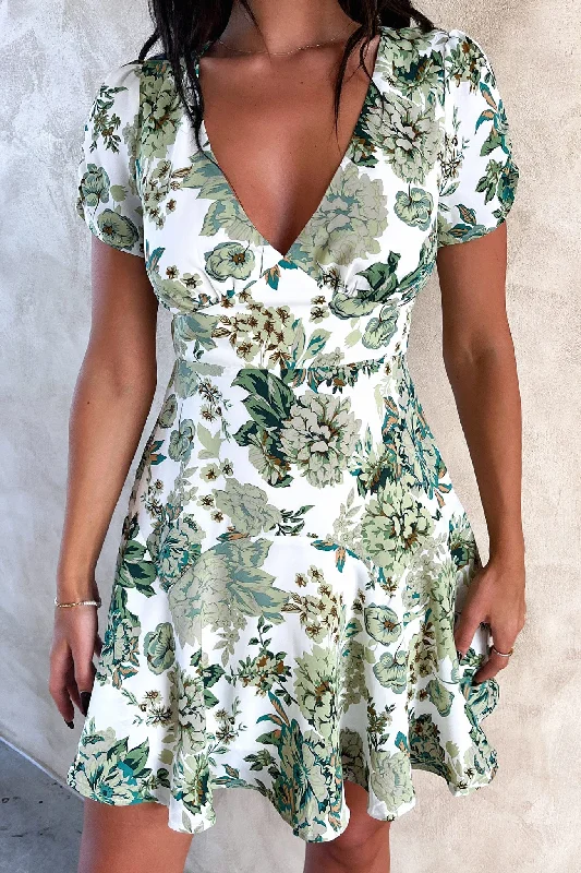 Forte Dress - Green Floral