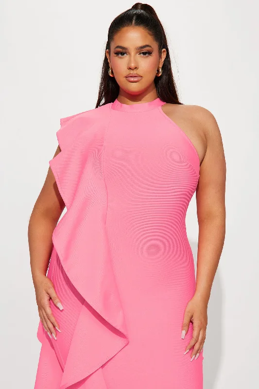 Raylin Bandage Midi Dress - Pink